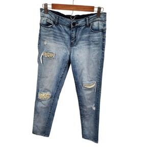 Juicy Couture Bling Distressed Denim Size Size 6